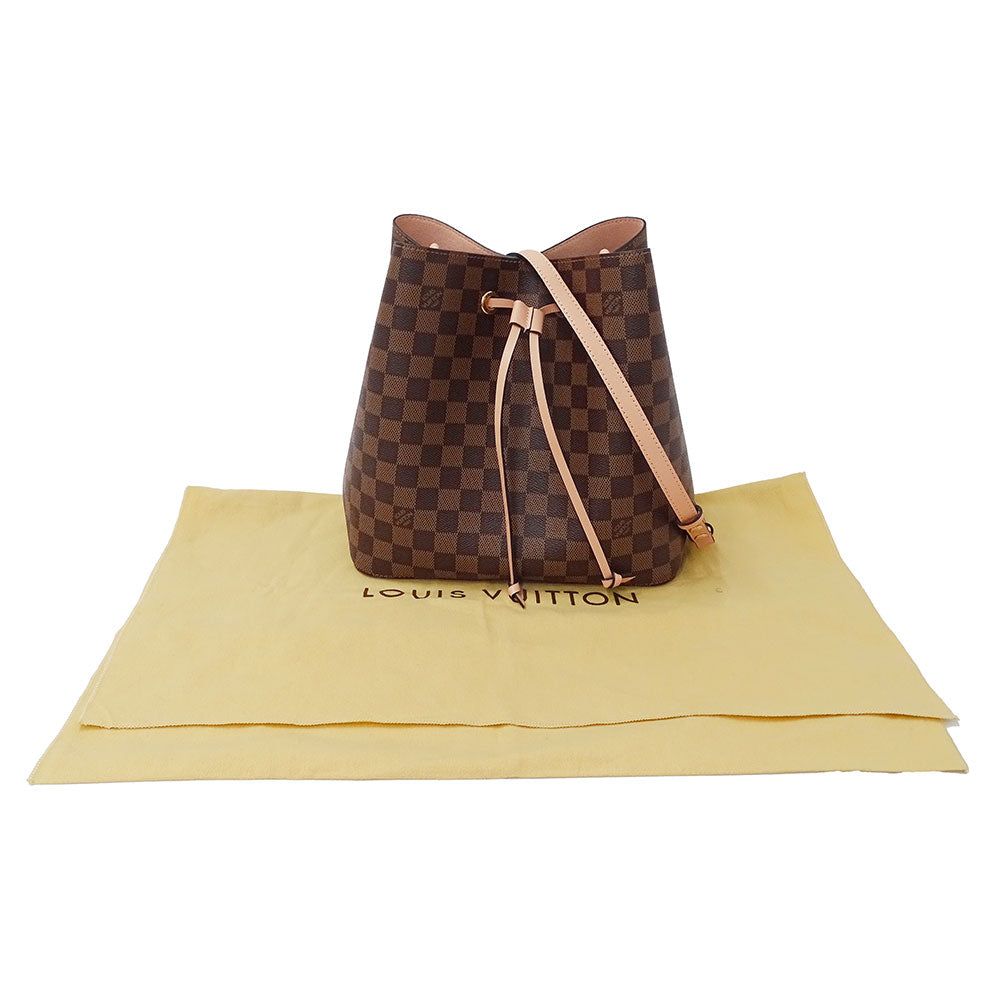 LOUIS VUITTON ルイ・ヴィトン ネオノエ ヴィーナス ショルダーバッグ ダミエ エベヌ ブラウン ピンク N40198 ダミエキャンバス レディース 【中古】