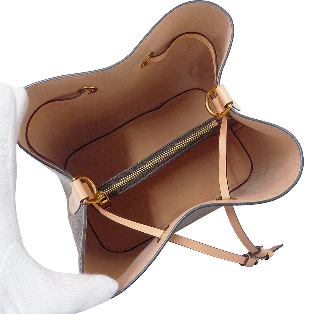 LOUIS VUITTON ルイ・ヴィトン ネオノエ ヴィーナス ショルダーバッグ ダミエ エベヌ ブラウン ピンク N40198 ダミエキャンバス レディース 【中古】