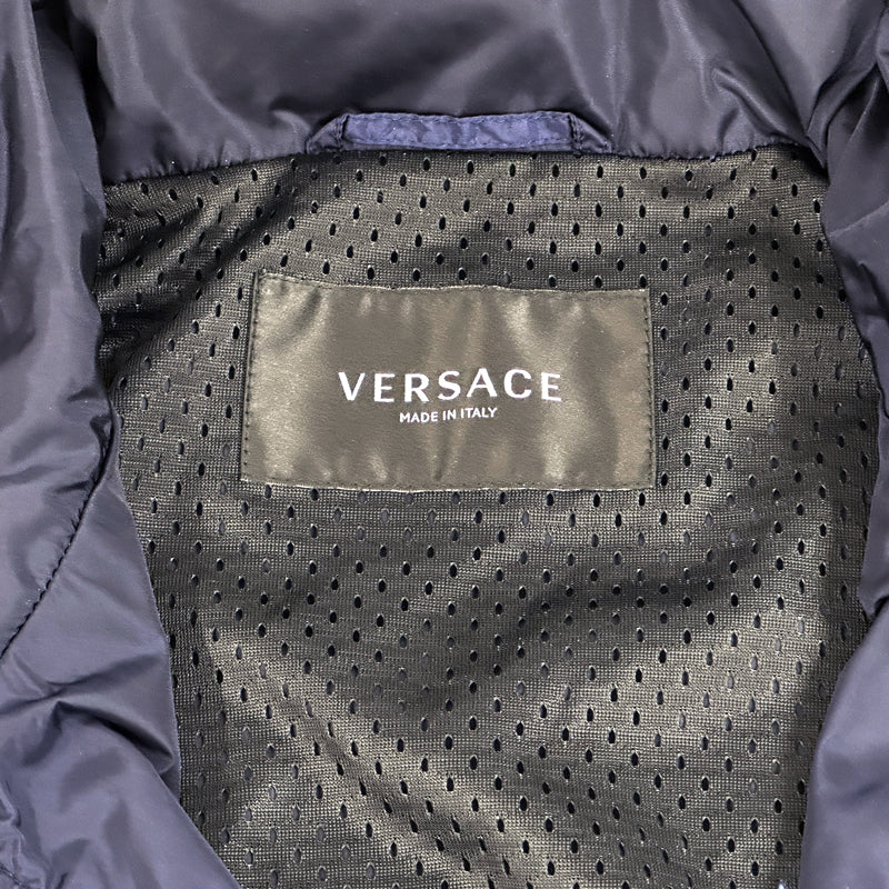 VERSACE ヴェルサーチ ウィンドブレーカー その他セット ネイビー マルチカラー ナイロン レディース メンズ 【中古】