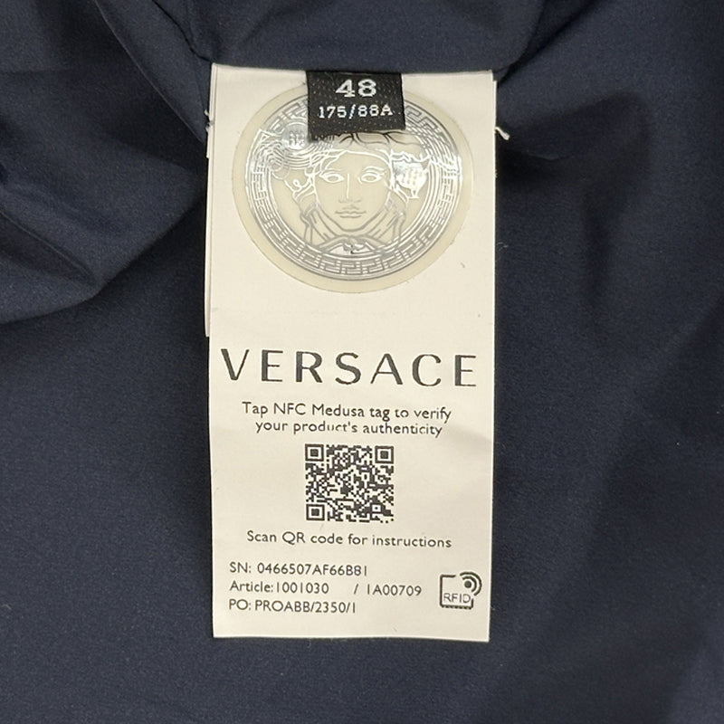 VERSACE ヴェルサーチ ウィンドブレーカー その他セット ネイビー マルチカラー ナイロン レディース メンズ 【中古】