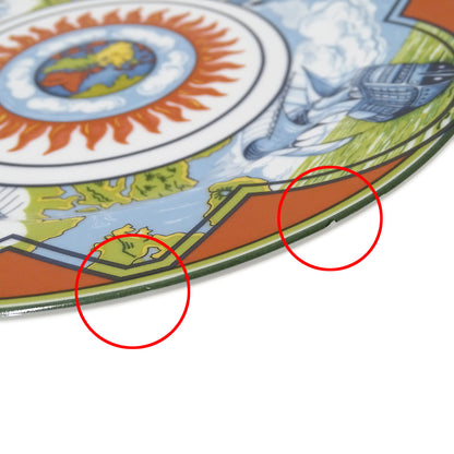 HERMES エルメス パッチワーク 貿易風 食器 オレンジ マルチカラー 陶磁器 レディース メンズ 【中古】