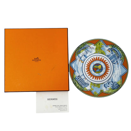 HERMES エルメス パッチワーク 貿易風 食器 オレンジ マルチカラー 陶磁器 レディース メンズ 【中古】
