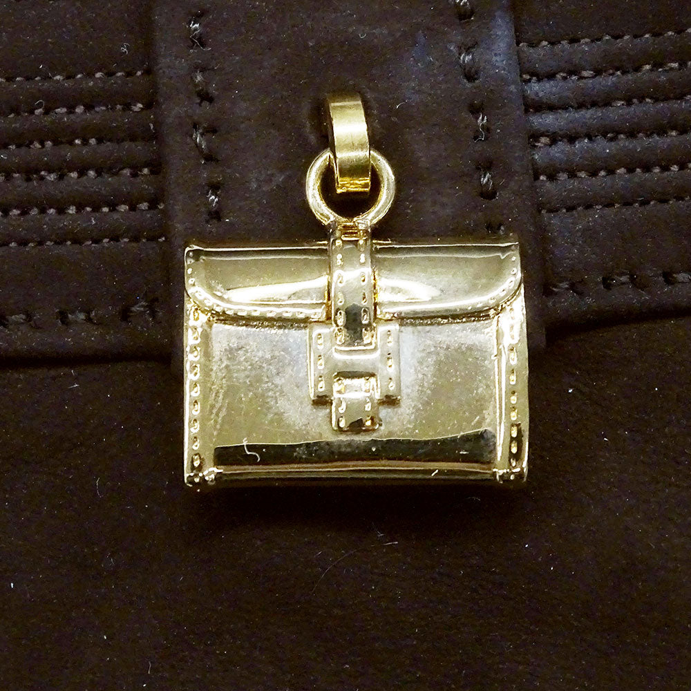 HERMES エルメス 手袋 ブラウン スエード レディース 【中古】
