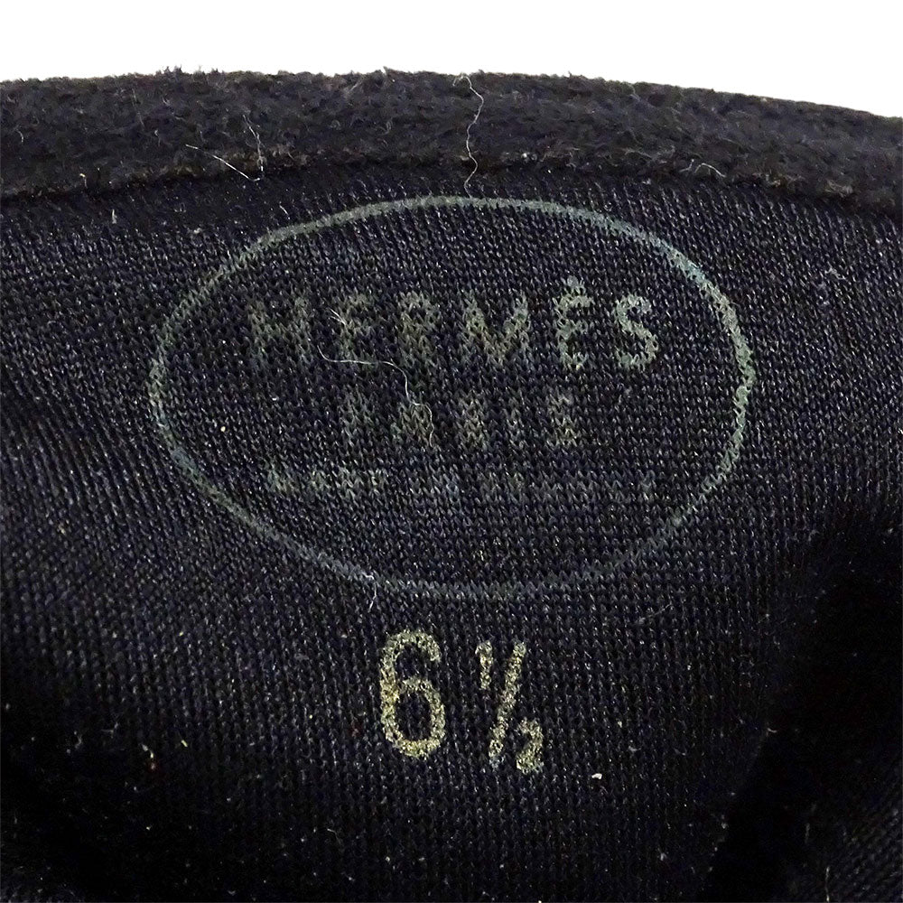 HERMES エルメス 手袋 ブラック スエード レディース 【中古】