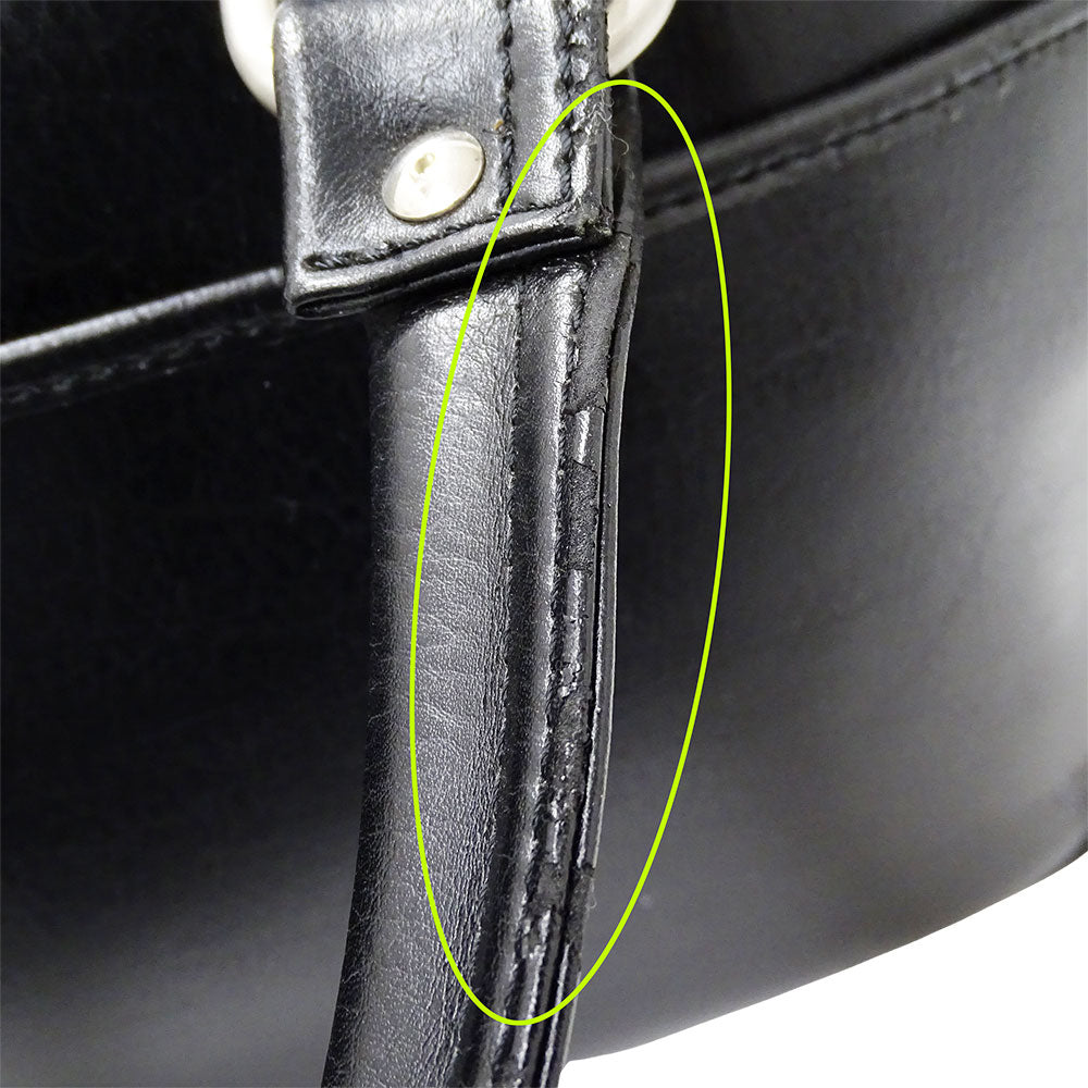 Ferragamo フェラガモ ビジネスバッグ ブラック レザー メンズ 【中古】
