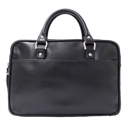 Ferragamo フェラガモ ビジネスバッグ ブラック レザー メンズ 【中古】