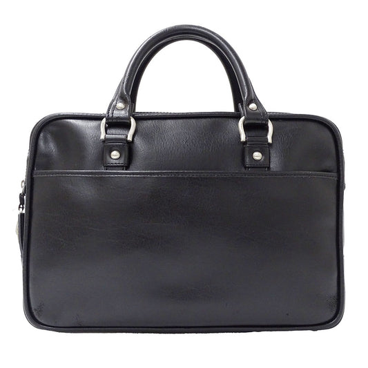 Ferragamo フェラガモ ビジネスバッグ ブラック レザー メンズ 【中古】
