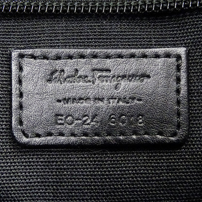 Ferragamo フェラガモ ビジネスバッグ ブラック レザー メンズ 【中古】