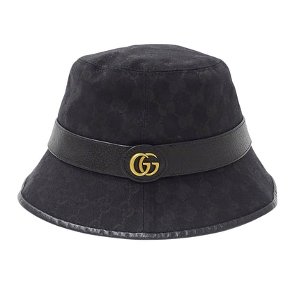 GUCCI グッチ ハット プチマーモント ブラック 576587 GGキャンバス レディース メンズ 【中古】