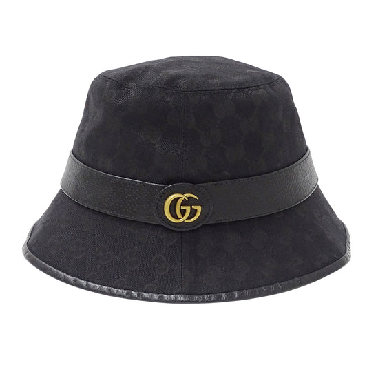 GUCCI グッチ ハット プチマーモント ブラック 576587 GGキャンバス レディース メンズ 【中古】