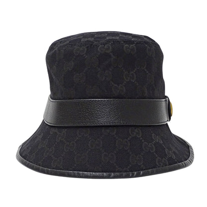 GUCCI グッチ ハット プチマーモント ブラック 576587 GGキャンバス レディース メンズ 【中古】