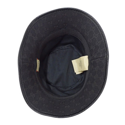 GUCCI グッチ ハット プチマーモント ブラック 576587 GGキャンバス レディース メンズ 【中古】