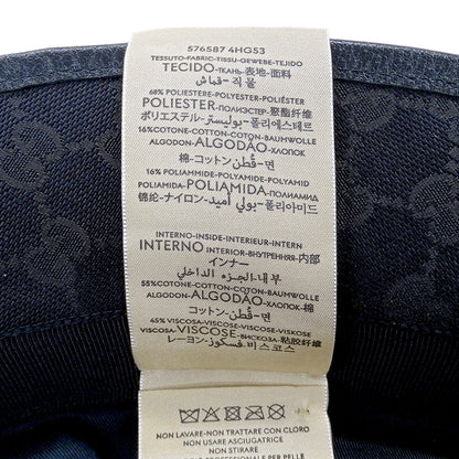 GUCCI グッチ ハット プチマーモント ブラック 576587 GGキャンバス レディース メンズ 【中古】
