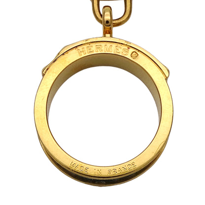 HERMES エルメス ケリー スカーフリング GP ゴールド グリーン レディース 【中古】