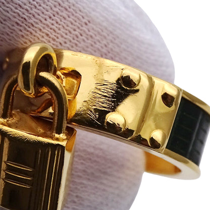 HERMES エルメス ケリー スカーフリング GP ゴールド グリーン レディース 【中古】