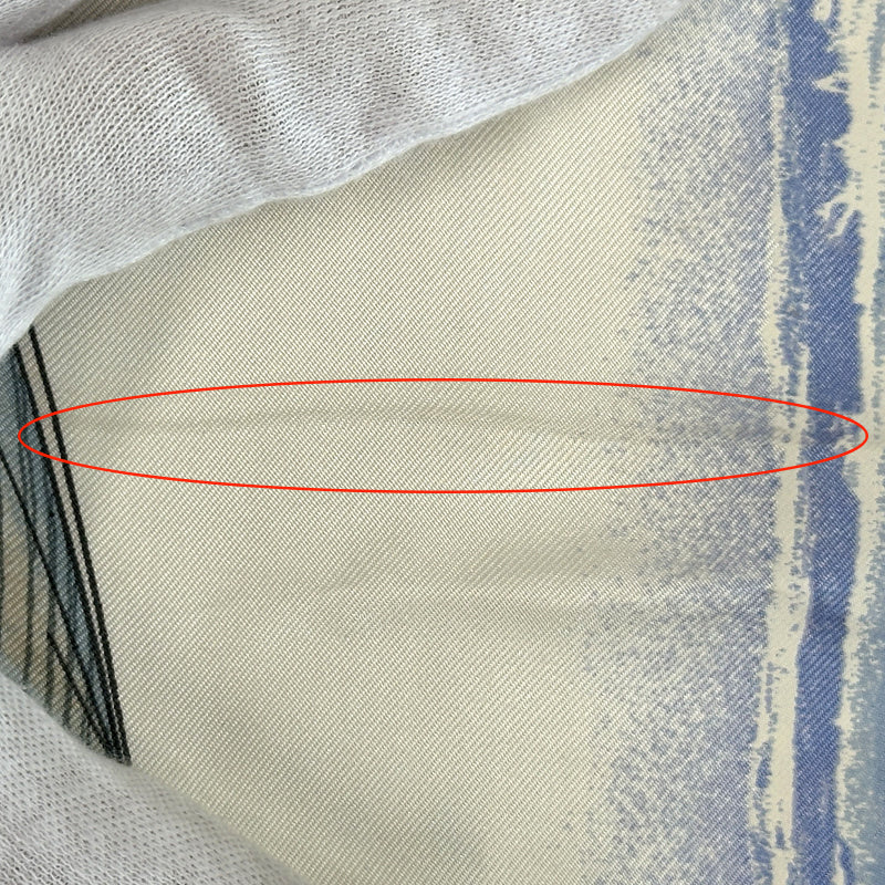 HERMES エルメス カレ90 Vent portant 追い風 スカーフ レッド マルチカラー シルク レディース 【中古】