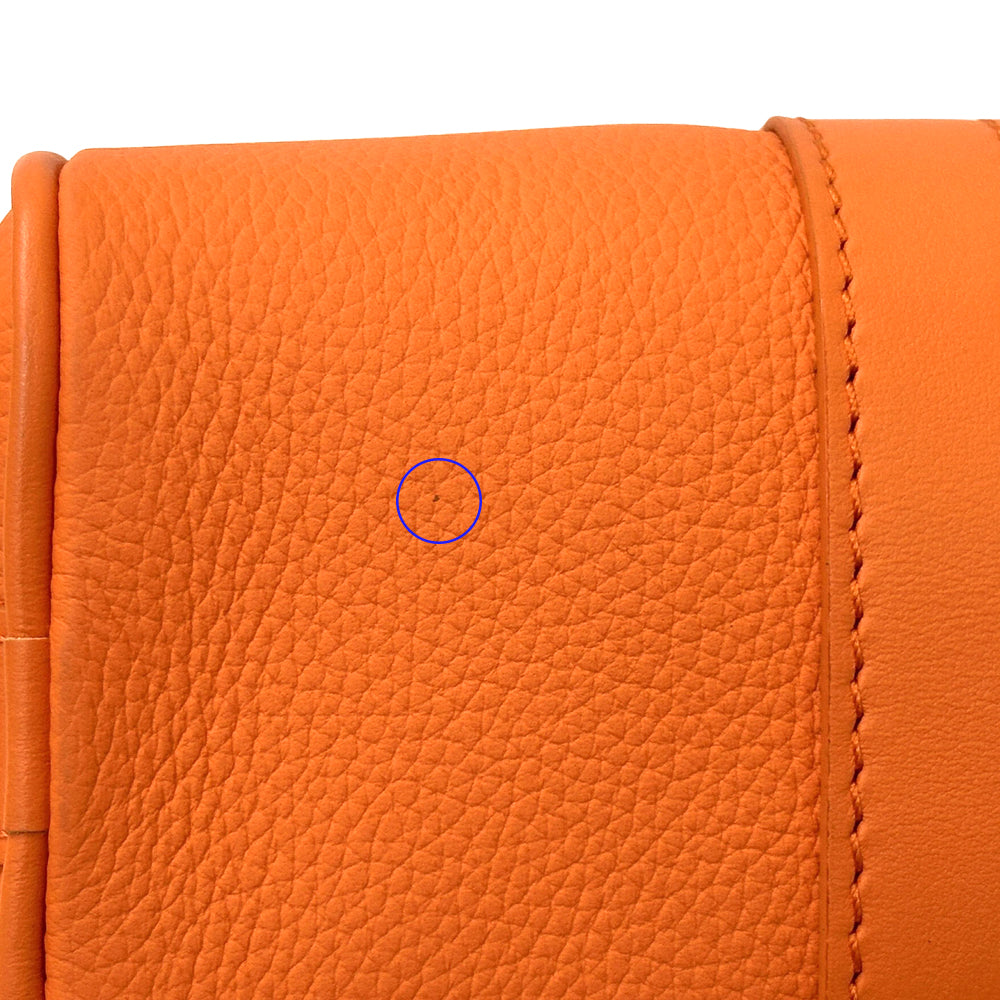LOUIS VUITTON ルイ・ヴィトン キーポルXS 2wayバッグ エアログラム ボルケーノオレンジ M81004 レザー レディース メンズ 【中古】