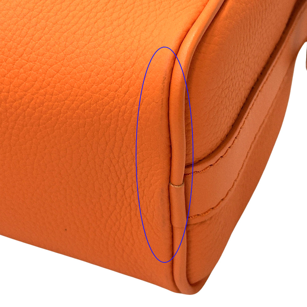LOUIS VUITTON ルイ・ヴィトン キーポルXS 2wayバッグ エアログラム ボルケーノオレンジ M81004 レザー レディース メンズ 【中古】