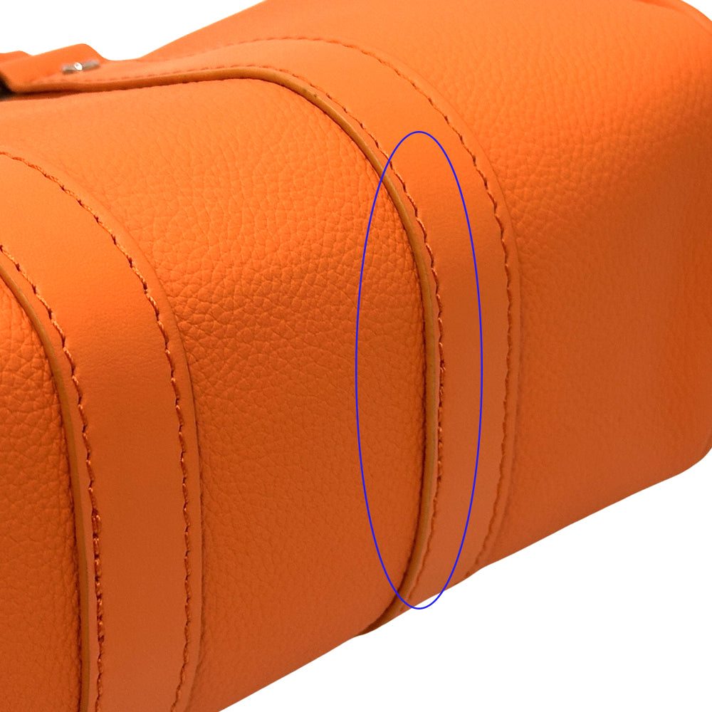 LOUIS VUITTON ルイ・ヴィトン キーポルXS 2wayバッグ エアログラム ボルケーノオレンジ M81004 レザー レディース メンズ 【中古】