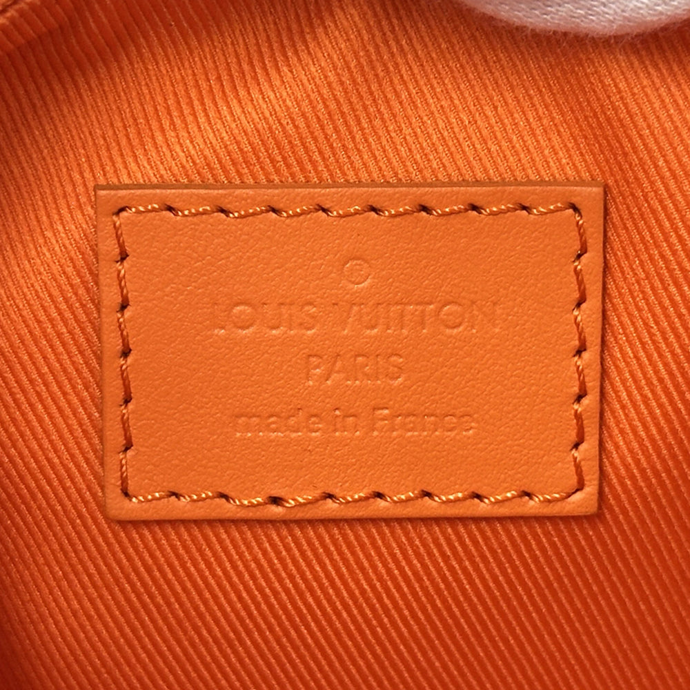 LOUIS VUITTON ルイ・ヴィトン キーポルXS 2wayバッグ エアログラム ボルケーノオレンジ M81004 レザー レディース メンズ 【中古】