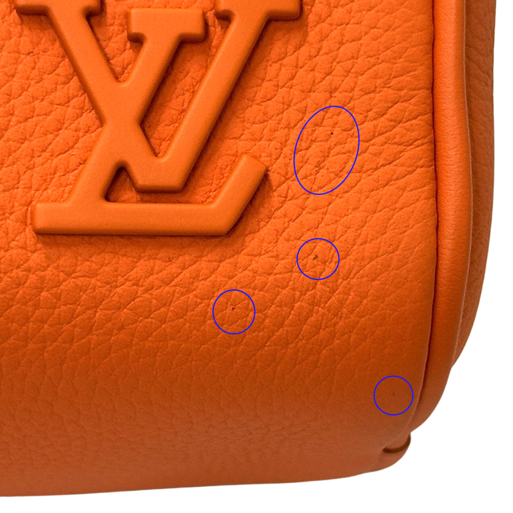 LOUIS VUITTON ルイ・ヴィトン キーポルXS 2wayバッグ エアログラム ボルケーノオレンジ M81004 レザー レディース メンズ 【中古】