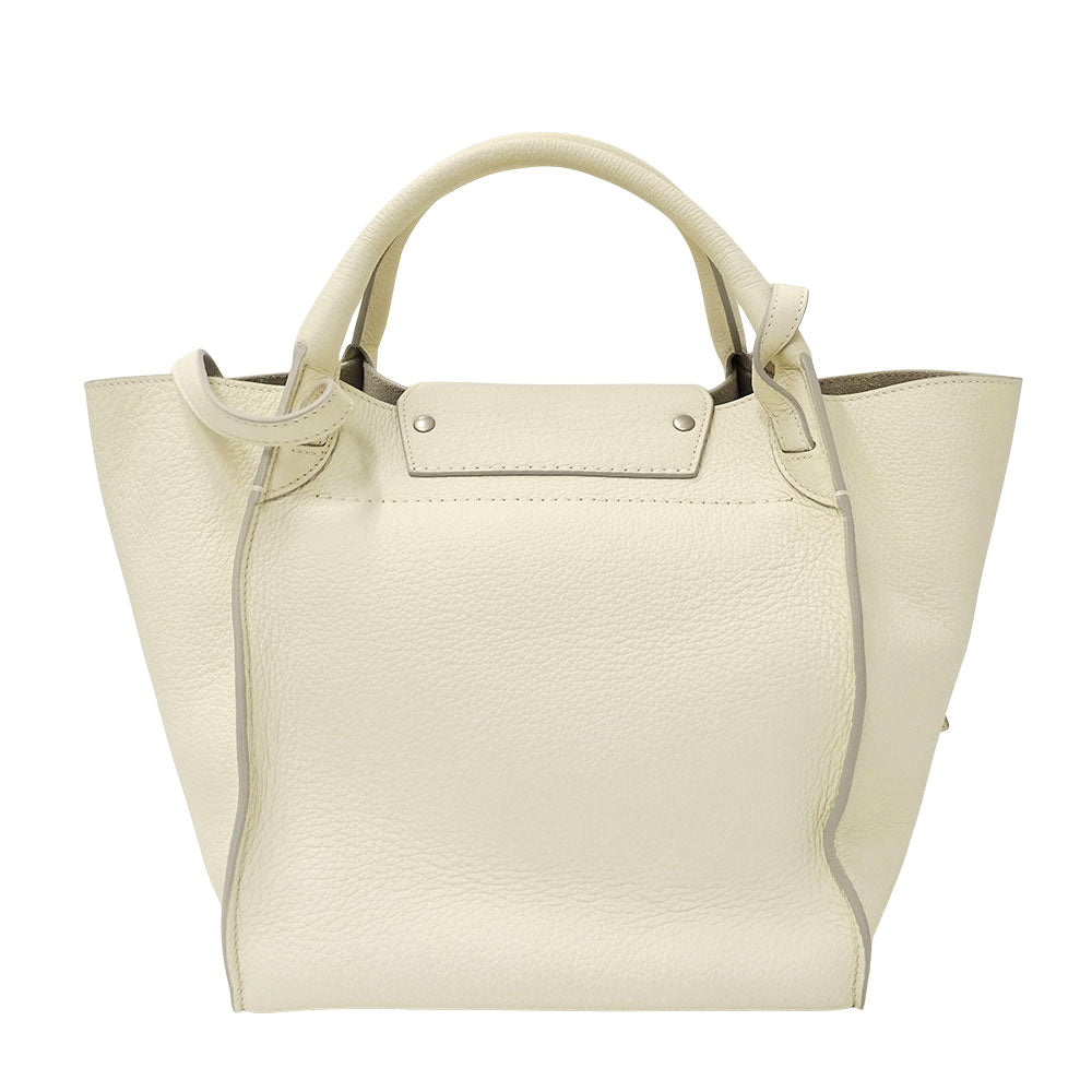 CELINE セリーヌ ビッグバッグ スモール 2wayバッグ アイボリー カーフ レディース 【中古】