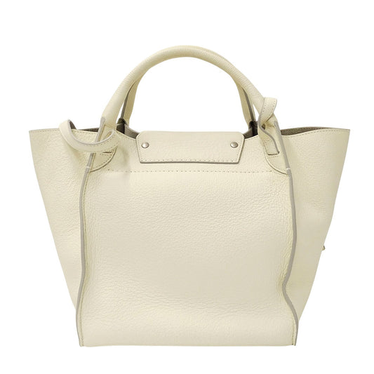 CELINE セリーヌ ビッグバッグ スモール 2wayバッグ アイボリー カーフ レディース 【中古】