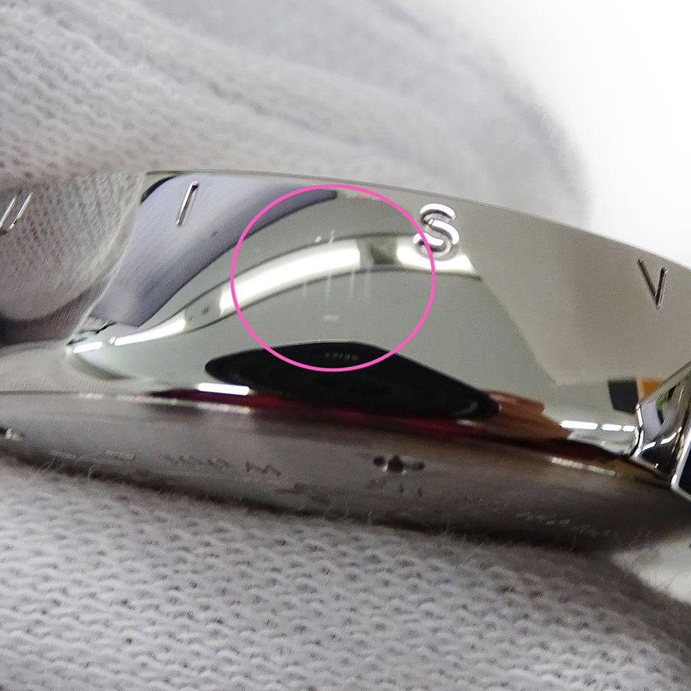 LOUIS VUITTON ルイ・ヴィトン タンブール ニューウェーブ QA118 レディース 腕時計 クオーツ QZ ステンレス SS レザー ダイヤモンド 磨き済み 【中古】
