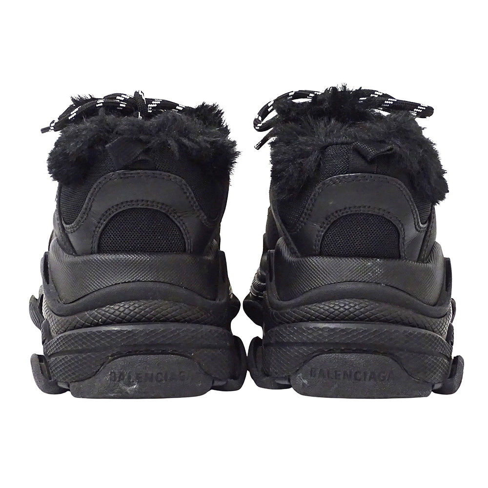 BALENCIAGA バレンシアガ スニーカー ブラック キャンバス レディース 【中古】