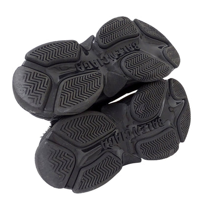 BALENCIAGA バレンシアガ スニーカー ブラック キャンバス レディース 【中古】