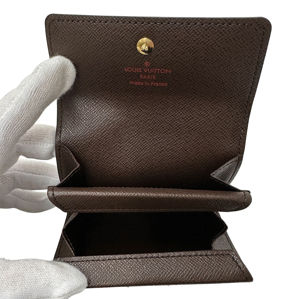 LOUIS VUITTON ルイ・ヴィトン ポルトモネ・プラ コインケース ダミエ エベヌ ダミエ N61930 ダミエキャンバス レディース 【中古】