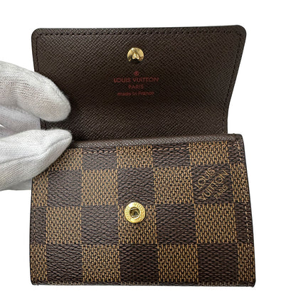 LOUIS VUITTON ルイ・ヴィトン ポルトモネ・プラ コインケース ダミエ エベヌ ダミエ N61930 ダミエキャンバス レディース 【中古】
