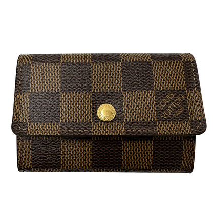LOUIS VUITTON ルイ・ヴィトン ポルトモネ・プラ コインケース ダミエ エベヌ ダミエ N61930 ダミエキャンバス レディース 【中古】