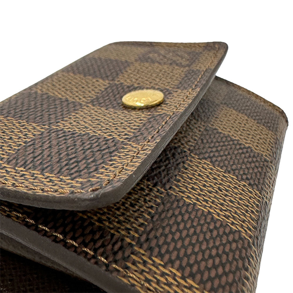 LOUIS VUITTON ルイ・ヴィトン ポルトモネ・プラ コインケース ダミエ エベヌ ダミエ N61930 ダミエキャンバス レディース 【中古】