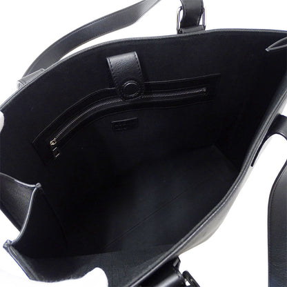 LOEWE ロエベ バックル ホリゾンタル トート トートバッグ アナグラム ブラック カーフ レディース メンズ 【中古】