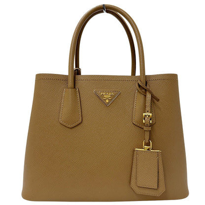 PRADA プラダ トートバッグ ブラウン 1BG887 レザー レディース 【中古】