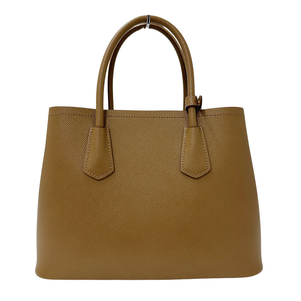 PRADA プラダ トートバッグ ブラウン 1BG887 レザー レディース 【中古】