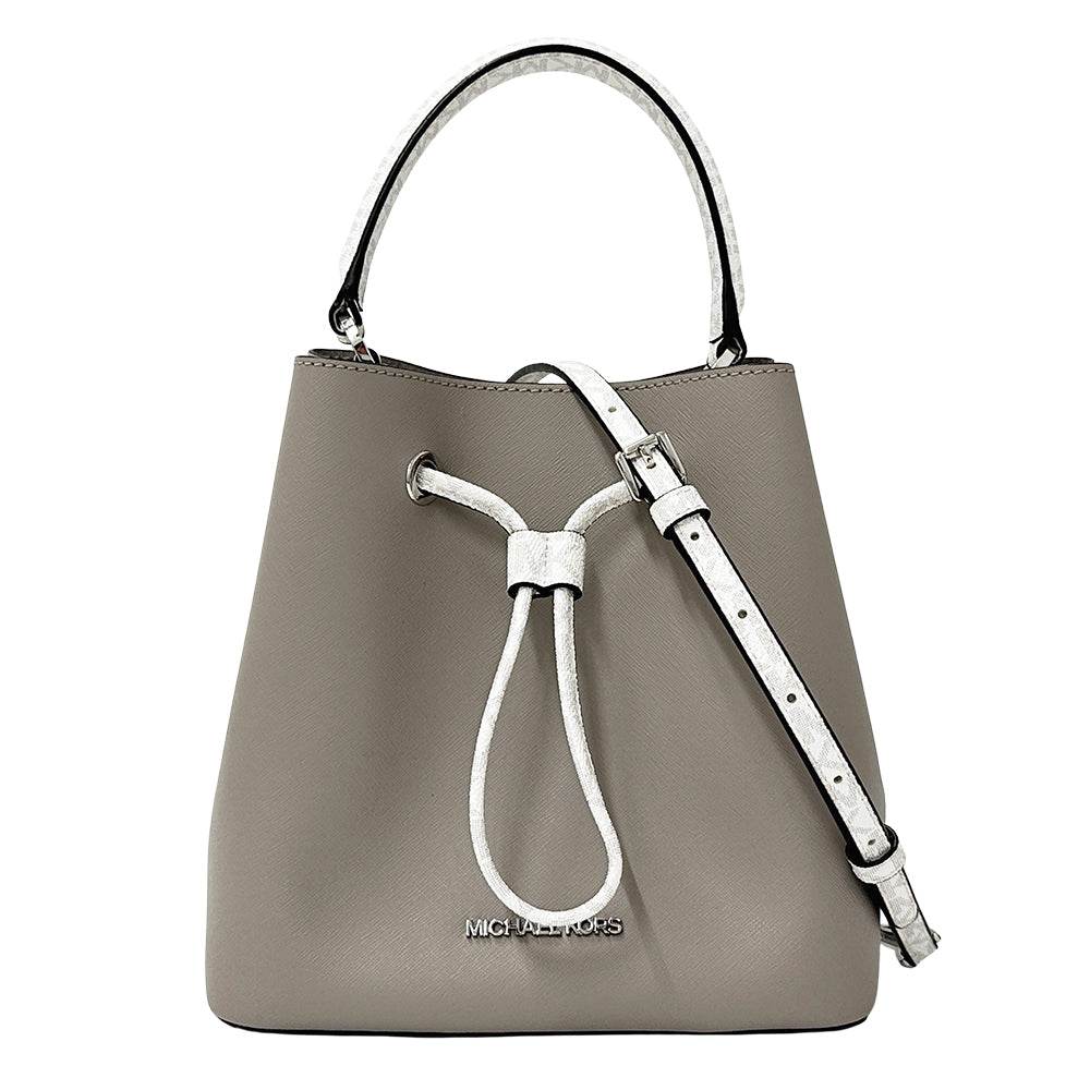 Michael Kors マイケル・コース 2wayバッグ グレー ホワイト レザー レディース 【中古】