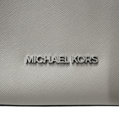 Michael Kors マイケル・コース 2wayバッグ グレー ホワイト レザー レディース 【中古】