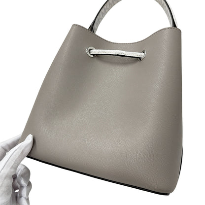 Michael Kors マイケル・コース 2wayバッグ グレー ホワイト レザー レディース 【中古】