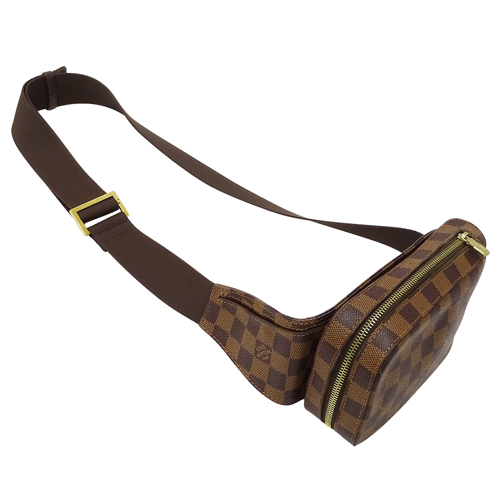 LOUIS VUITTON ルイ・ヴィトン ジェロニモス ボディ・ウエストバッグ ダミエ ダミエエベヌ N51994 ダミエキャンバス メンズ 【中古】