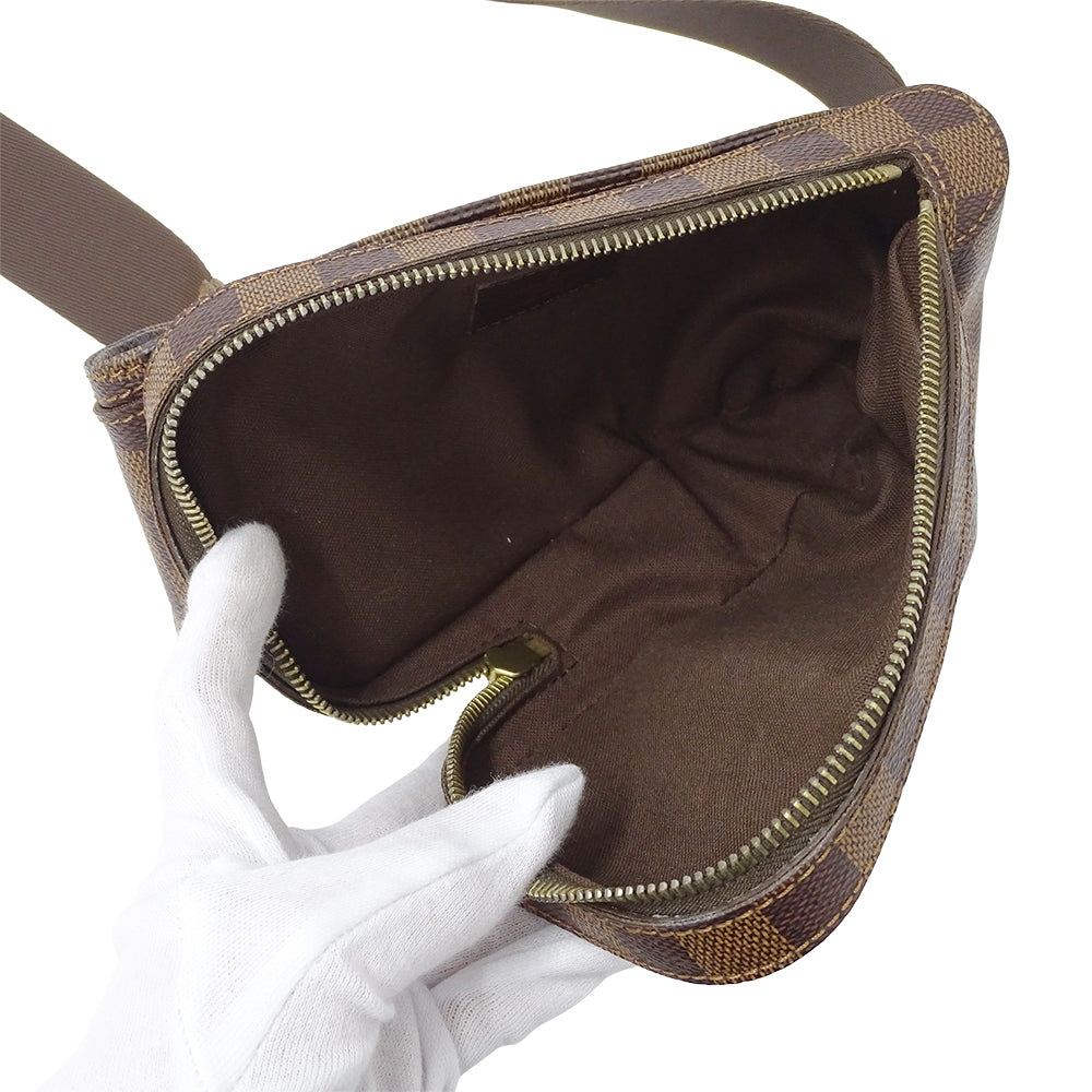 LOUIS VUITTON ルイ・ヴィトン ジェロニモス ボディ・ウエストバッグ ダミエ ダミエエベヌ N51994 ダミエキャンバス メンズ 【中古】