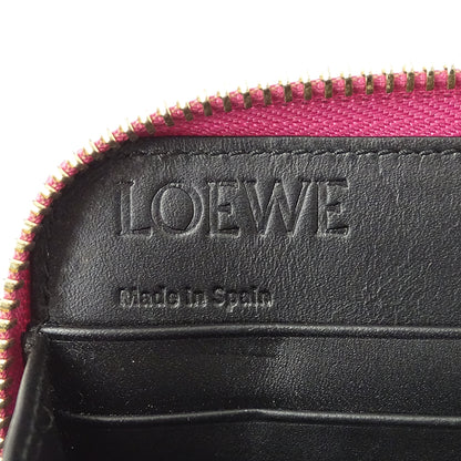 LOEWE ロエベ 長財布 リピート マゼンタ レザー レディース 【中古】