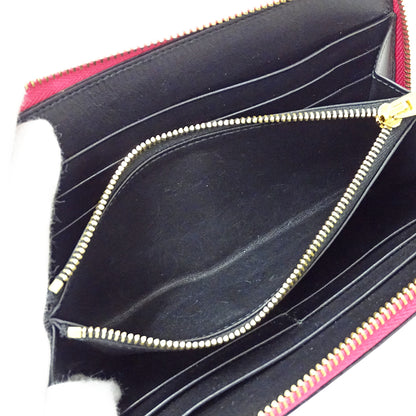 LOEWE ロエベ 長財布 リピート マゼンタ レザー レディース 【中古】