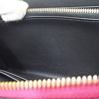 LOEWE ロエベ 長財布 リピート マゼンタ レザー レディース 【中古】