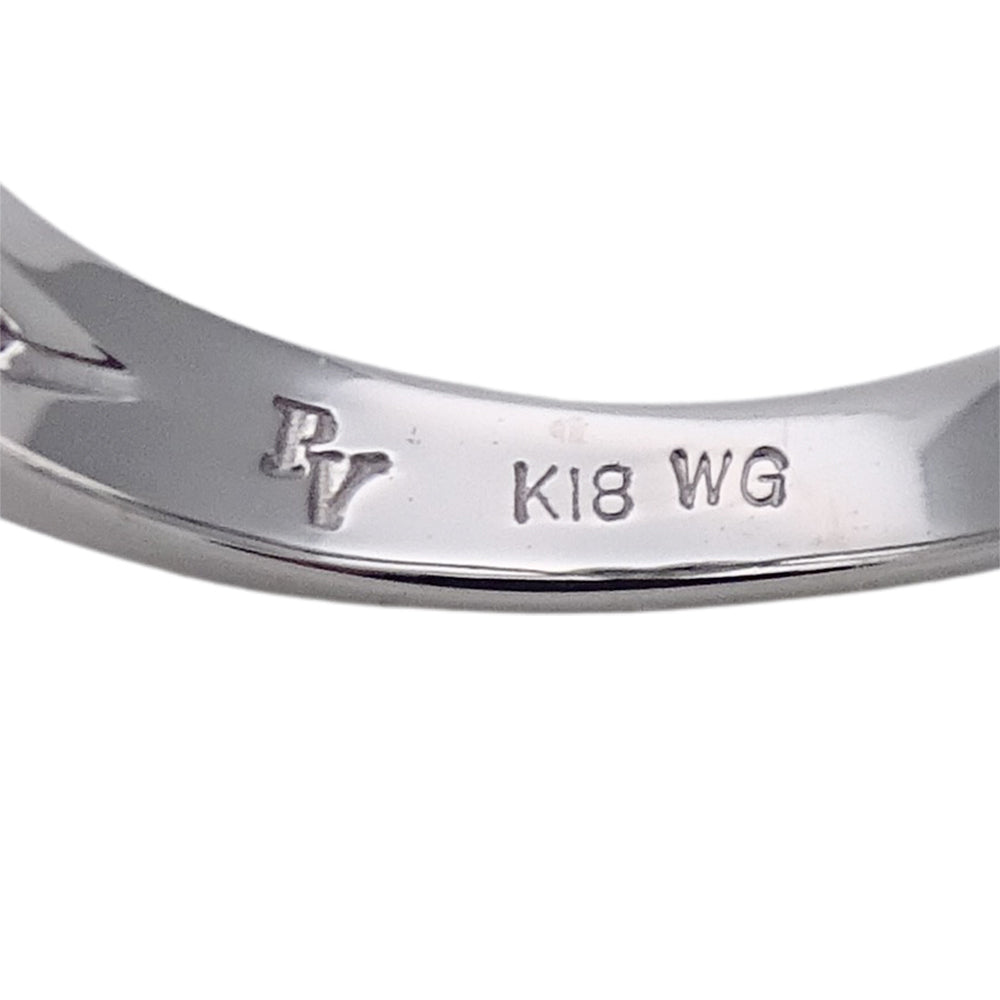 Ponte Vecchio ポンテヴェキオ リング 指輪 K18WG ホワイトゴールド ダイヤモンド レディース 磨き済み 【中古】