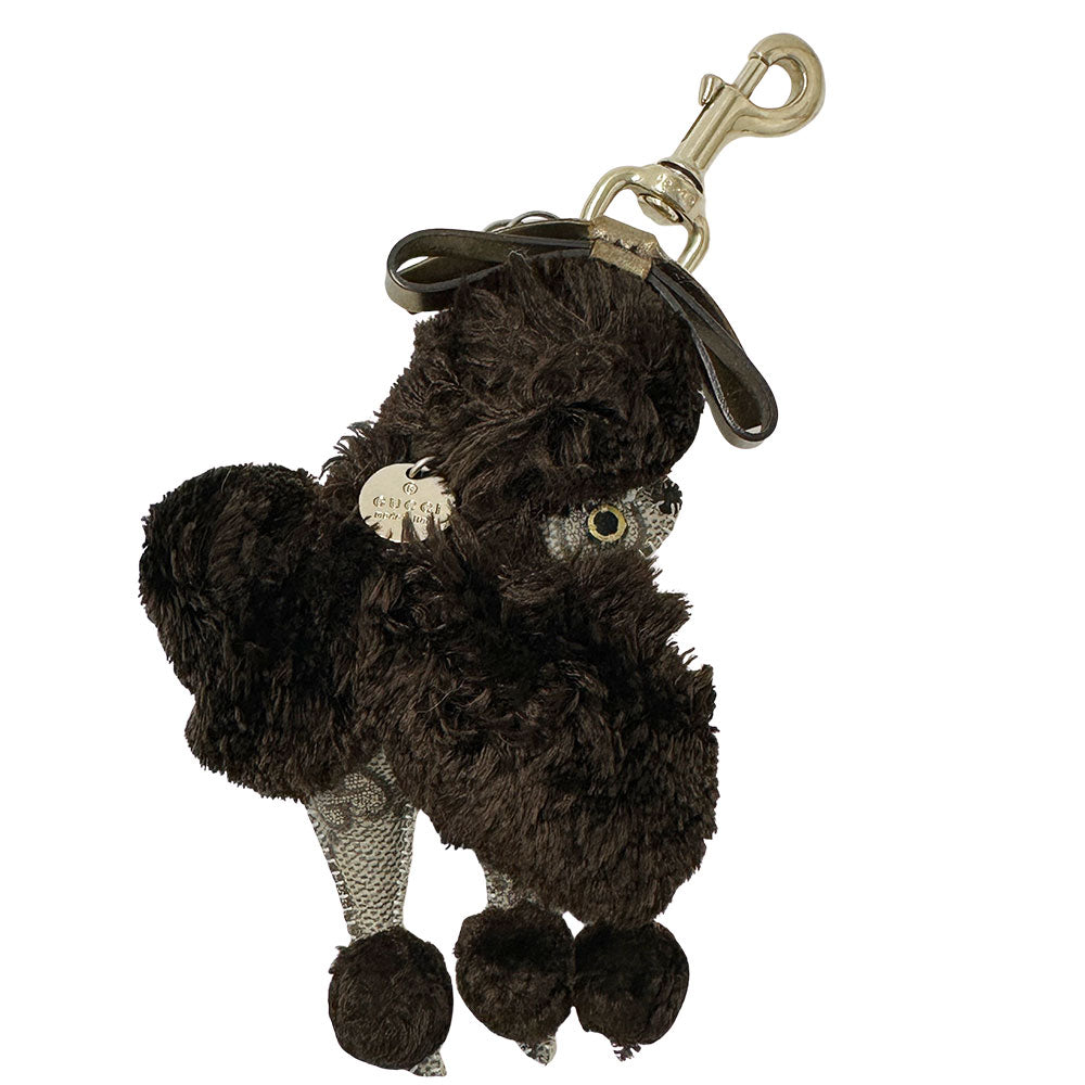 GUCCI グッチ GGプラス グッチョリ スタンダードプードル キーホルダー ブラウン レディース メンズ 【中古】