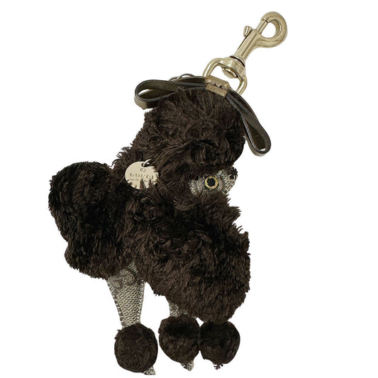 GUCCI グッチ GGプラス グッチョリ スタンダードプードル キーホルダー ブラウン レディース メンズ 【中古】