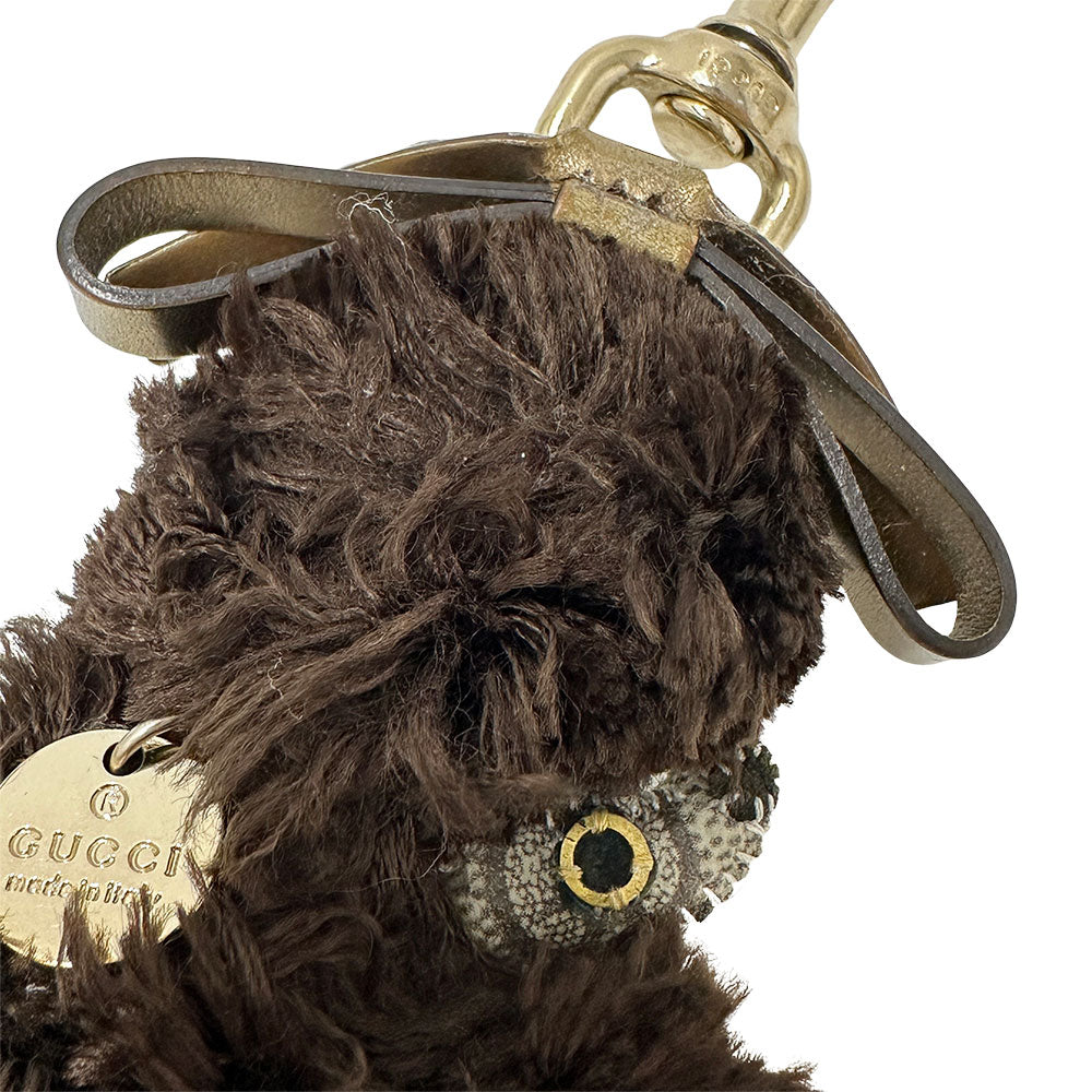 GUCCI グッチ GGプラス グッチョリ スタンダードプードル キーホルダー ブラウン レディース メンズ 【中古】