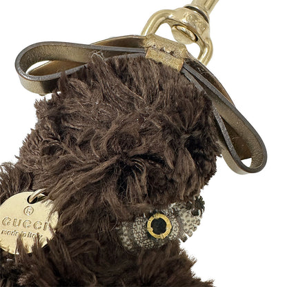 GUCCI グッチ GGプラス グッチョリ スタンダードプードル キーホルダー ブラウン レディース メンズ 【中古】